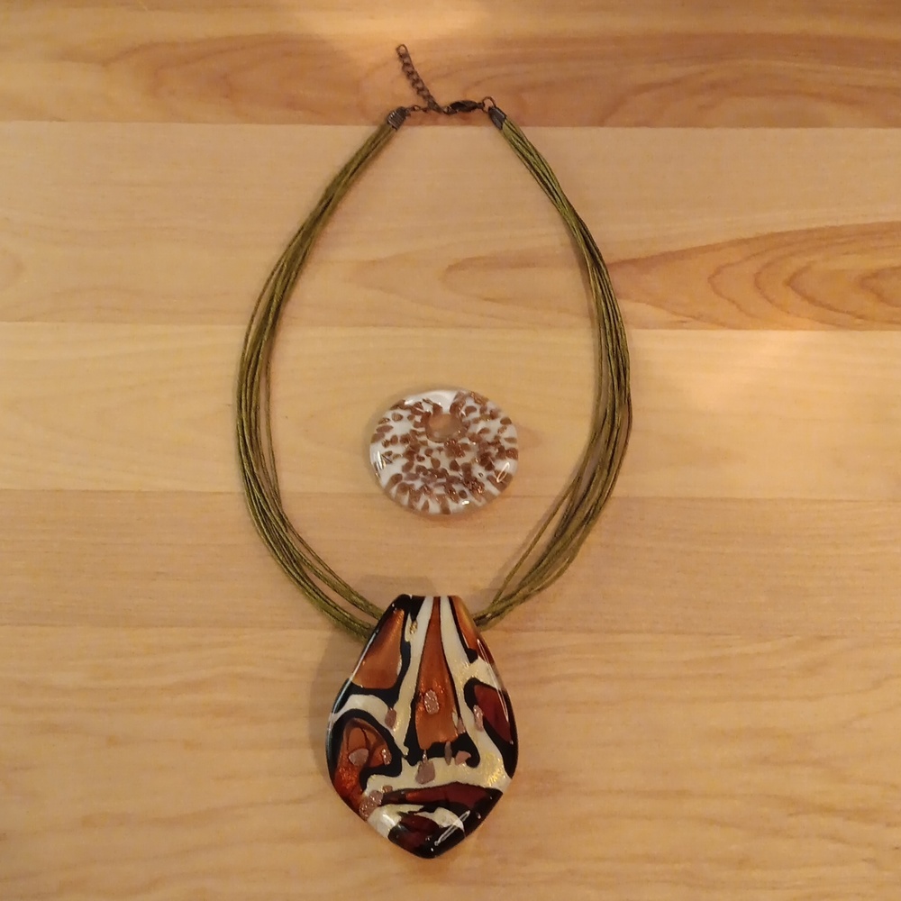 Art Glass pendant 3 pc. set